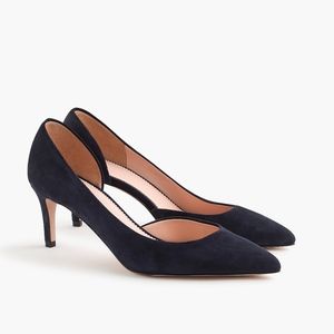 New JCREW Pacific Lucie Suede D'Orsay Pumps Heels